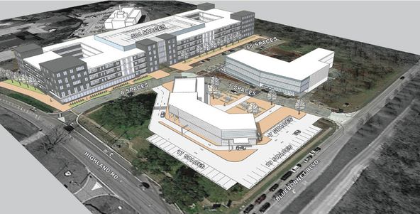 Building 2 @Highland - Office, Restaurant, Retail Space Available: 2 Smart Way, Baton Rouge, LA 70810